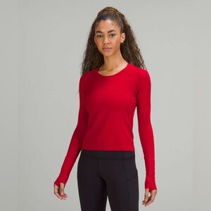 Lululemon Swiftly Tech LS 2.0 *Race Dark Red
